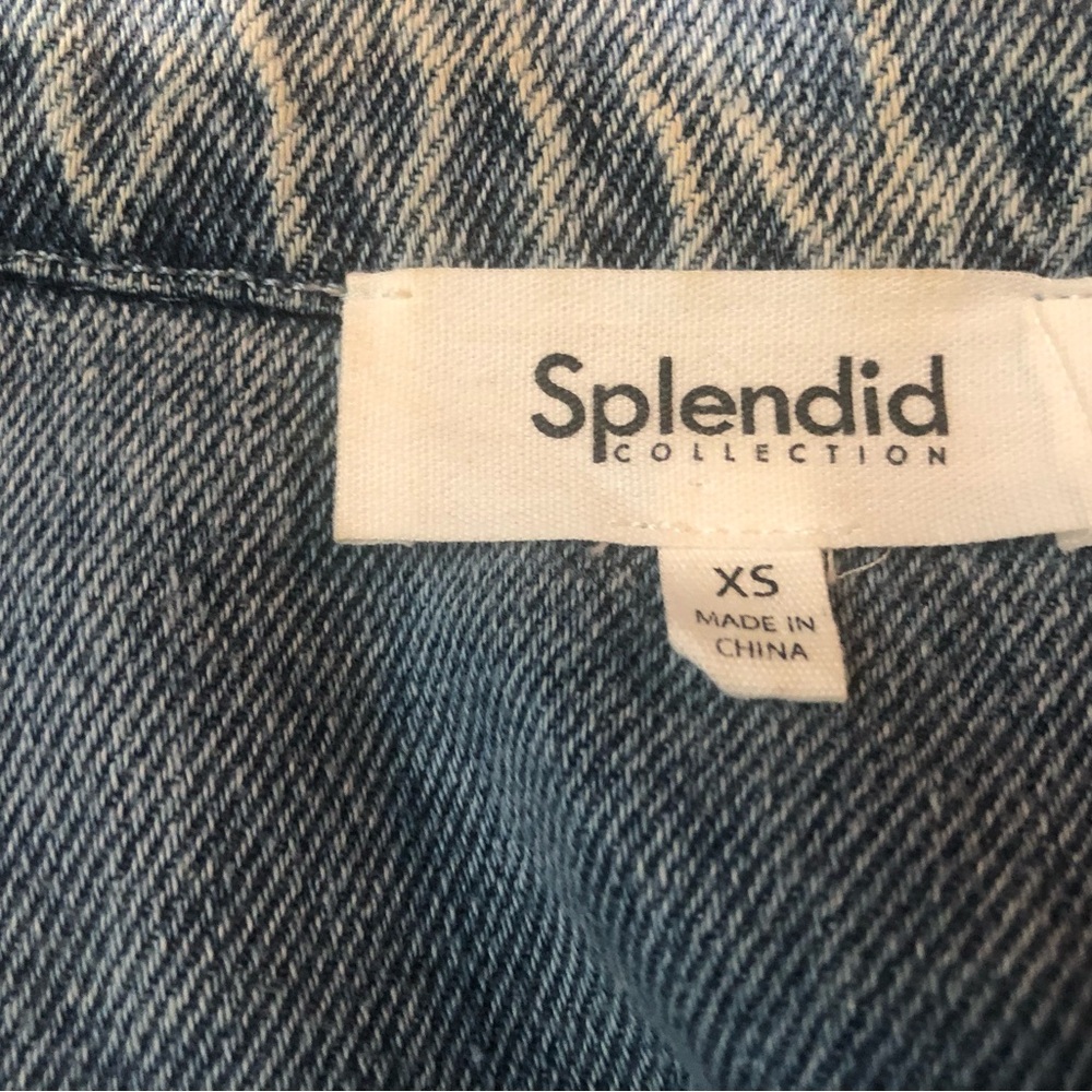 Splendid Collection Blue Washed Denim Utility Jacket - Picture 11 of 11